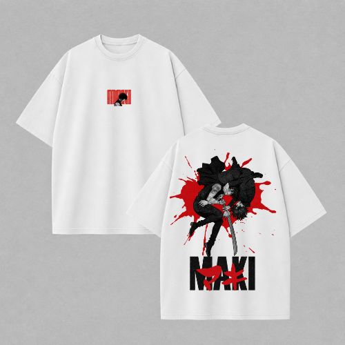 Camiseta Oversized Maki jujutsu kaisen – Edição Especial
