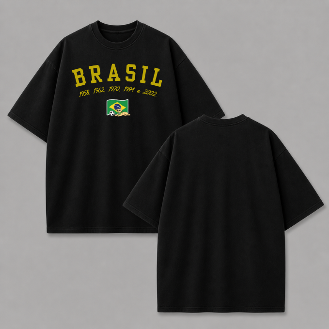 Camisa oversized Brasil - collection copa do mundo