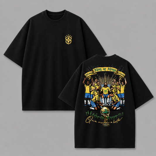 Camisa oversized Brasil - Jesus / collection copa do mundo