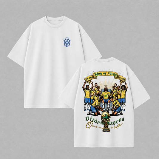 Camisa oversized Brasil - Jesus / collection copa do mundo