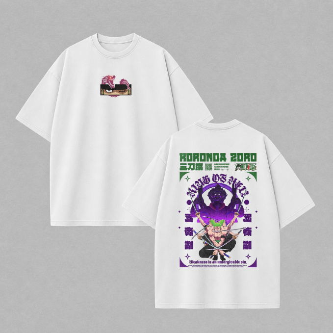 Camiseta Zoro Edition Oversized – Anime Collection