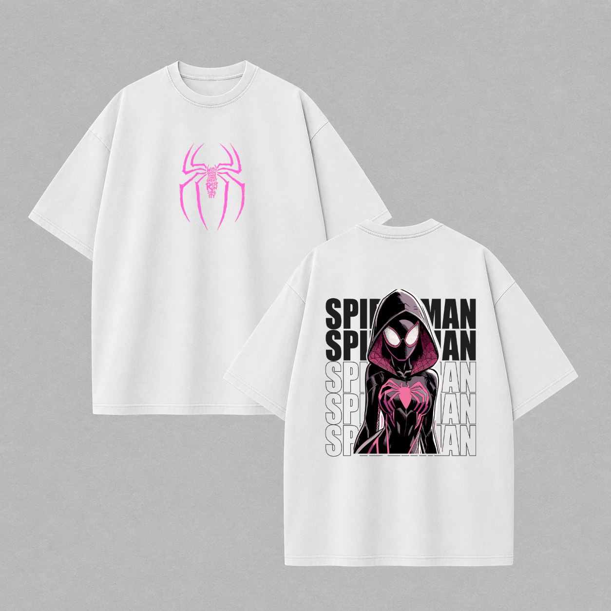 Camisa oversized suedine / Mulher-Aranha