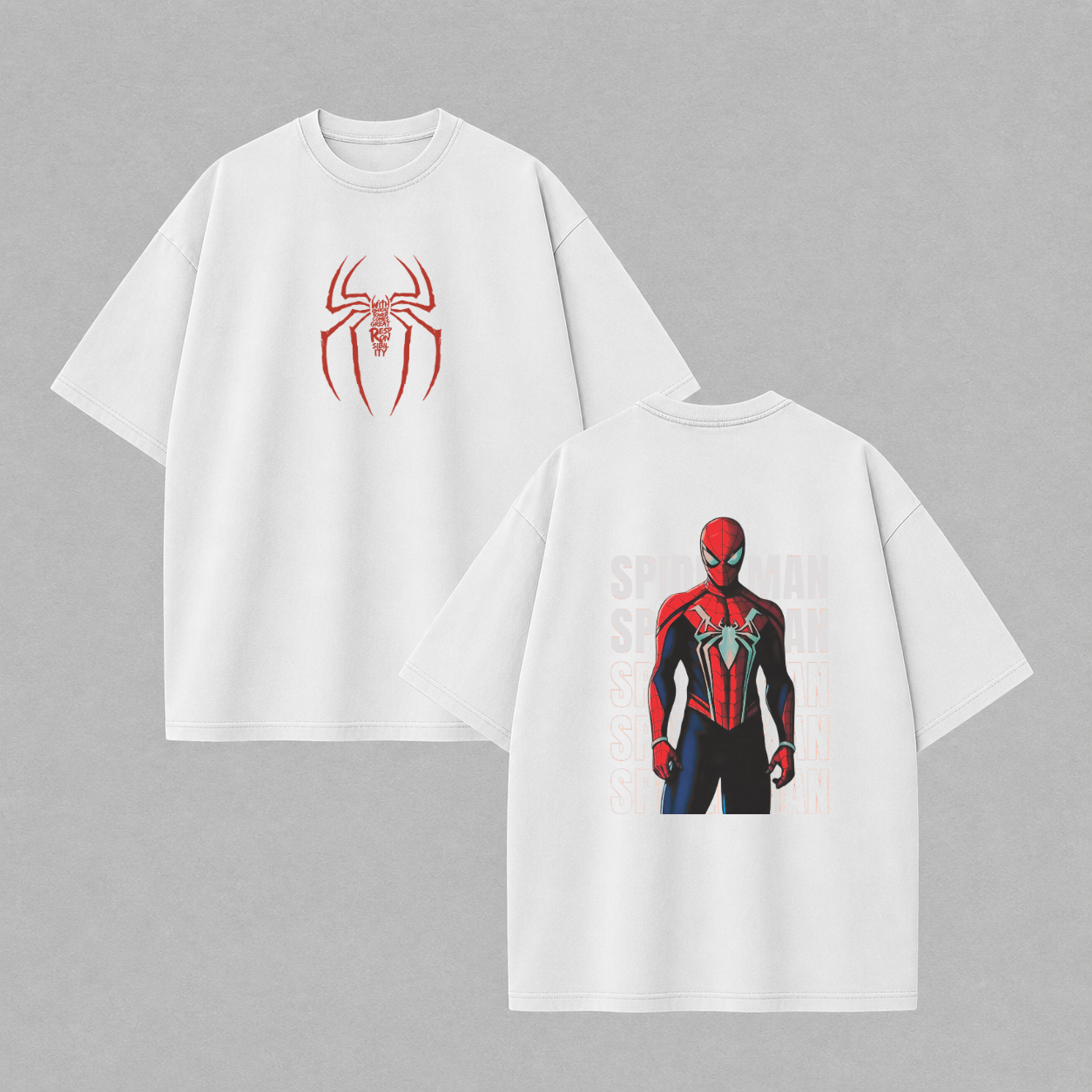 Camisa Oversized suedine / Homem-Aranha